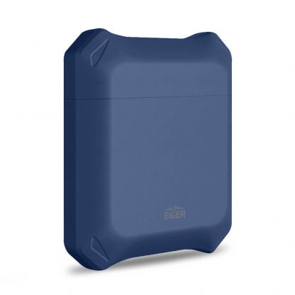 Eiger North AirPods Protective Case - удароустойчив силиконов калъф за Apple Airpods и Apple Airpods 2 (тъмносин) 2