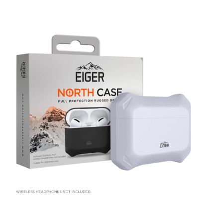 Eiger North AirPods Pro Protective Case - удароустойчив силиконов калъф за Apple Airpods Pro (светлосин)