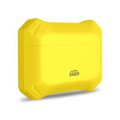 Eiger North AirPods Pro Protective Case - удароустойчив силиконов калъф за Apple Airpods Pro (жълт) 2