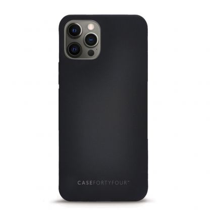 Case FortyFour No.1 Case - силиконов (TPU) калъф за iPhone 12 Pro Max (черен) 3