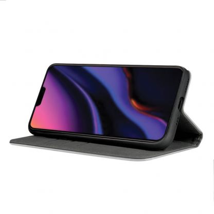 Case FortyFour No.11 Case - кожен калъф с поставка за iPhone 12 Pro Max (бял) 3