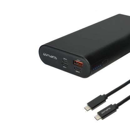 4smarts Power Bank Enterprise 2 20000mAh 130W with Quick Charge and PD - външна батерия с USB-C изход и технологии за бързо зареждане (черен) 7