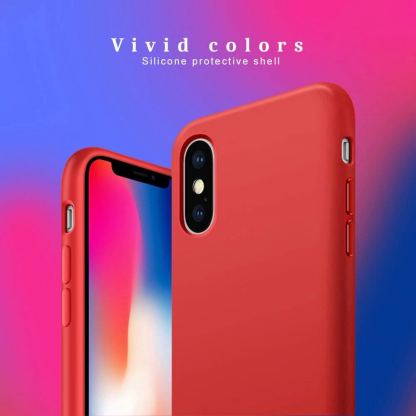 Vennus Silicone Case Lite - силиконов (TPU) калъф за iPhone 12 mini (сив) 6