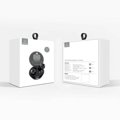 USAMS LI Dual Stereo TWS Earbuds  - безжични блутут слушалки със зареждащ кейс (черен) 2