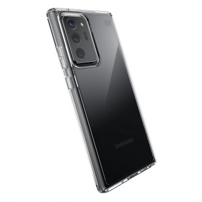 Speck Presidio Perfect Clear Case - удароустойчив хибриден кейс за Samsung Galaxy Note 20 Ultra (прозрачен) 5