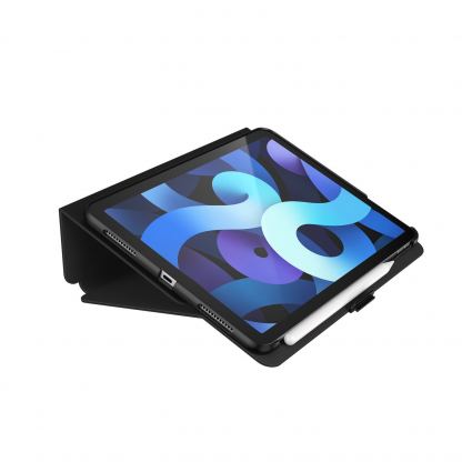 Speck Balance Folio Case - текстилен калъф и поставка за iPad Air 4 (2020) (черен)	 2