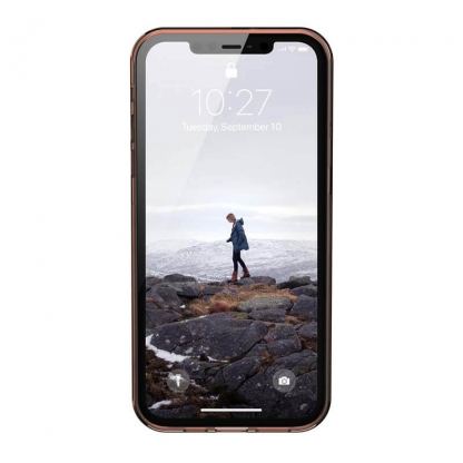 Urban Armor Gear Lucent Case - удароустойчив силиконов калъф за iPhone 12 Pro Max (оранжев-прозрачен) 2