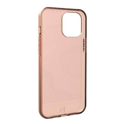 Urban Armor Gear Lucent Case - удароустойчив силиконов калъф за iPhone 12 Pro Max (оранжев-прозрачен) 3
