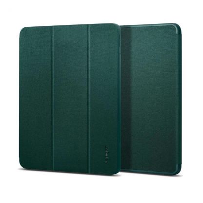 Spigen Urban Fit Case - текстилен кейс и поставка за iPad 11 Pro (2020), iPad 11 Pro (2018) (тъмнозелен)