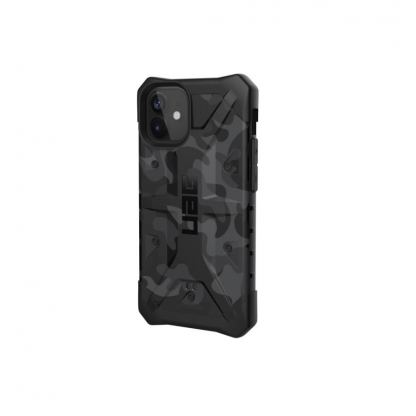 Urban Armor Gear Pathfinder SE Camo Case - удароустойчив хибриден кейс за iPhone 12 Mini (сив камуфлаж) 9