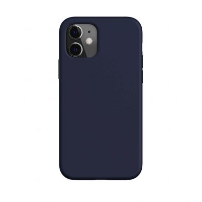 SwitchEasy Skin Case - силиконов (TPU) калъф за iPhone 12, iPhone 12 Pro (тъмносин) 2