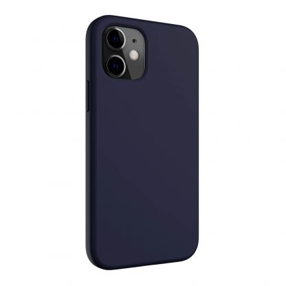 SwitchEasy Skin Case - силиконов (TPU) калъф за iPhone 12, iPhone 12 Pro (тъмносин) 3