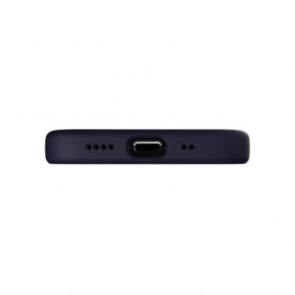 SwitchEasy Skin Case - силиконов (TPU) калъф за iPhone 12, iPhone 12 Pro (тъмносин) 6