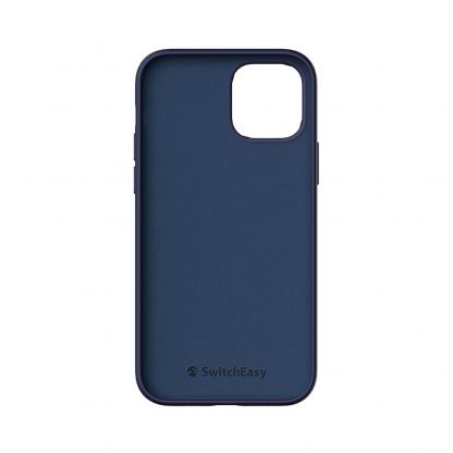 SwitchEasy Skin Case - силиконов (TPU) калъф за iPhone 12 mini (тъмносин) 8