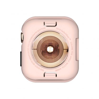 SwitchEasy Colors Case - термополиуретанов удароустойчив кейс за Apple Watch 44mm (розов) 2