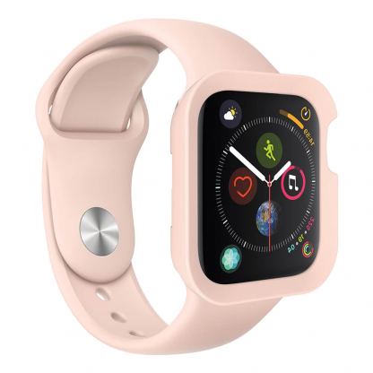 SwitchEasy Colors Case - термополиуретанов удароустойчив кейс за Apple Watch 44mm (розов) 5