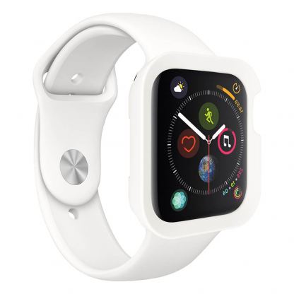 SwitchEasy Colors Case - термополиуретанов удароустойчив кейс за Apple Watch 44mm (бял) 5