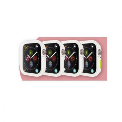 SwitchEasy Colors Case - термополиуретанов удароустойчив кейс за Apple Watch 44mm (бял) 6