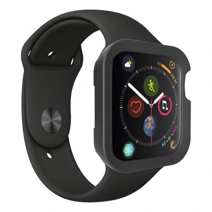 SwitchEasy Colors Case - термополиуретанов удароустойчив кейс за Apple Watch 44mm (черен) 4