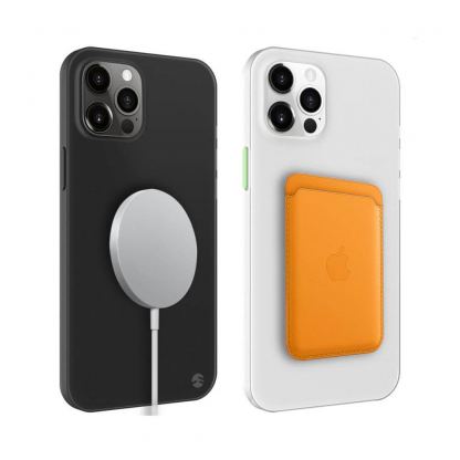 SwitchEasy 0.35 UltraSlim Case - тънък полипропиленов кейс 0.35 мм. за iPhone 12 Pro Max (черен-прозрачен) 8