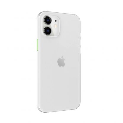 SwitchEasy 0.35 UltraSlim Case - тънък полипропиленов кейс 0.35 мм. за iPhone 12 mini (бял-прозрачен) 3