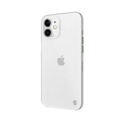 SwitchEasy 0.35 UltraSlim Case - тънък полипропиленов кейс 0.35 мм. за iPhone 12 mini (бял-прозрачен) 4