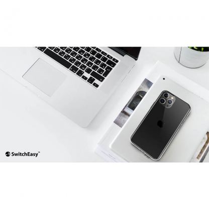 SwitchEasy Crush Case - удароустойчив хибриден кейс за iPhone 12 Pro Max (прозрачен)  13