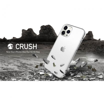 SwitchEasy Crush Case - удароустойчив хибриден кейс за iPhone 12 mini (прозрачен)  2