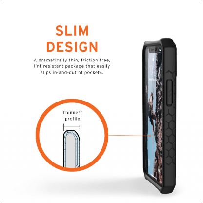 Urban Armor Gear Monarch Case - удароустойчив хибриден кейс за iPhone 12 Mini (син) 5