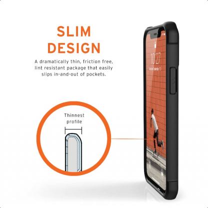 Urban Armor Gear Metropolis LT Supple Italian Leather (LTHR) - удароустойчив хибриден (естествена кожа и TPU) кейс за iPhone 12 Mini (кафяв) 4