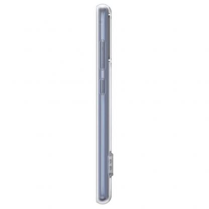 Samsung Clear Standing Cover EF-JG780CT - оригинален удароустойчив хибриден кейс с поставка за Samsung Galaxy S20 FE 5G (прозрачен) 4
