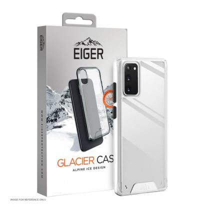 Eiger Glacier Case - удароустойчив хибриден кейс за Samsung Galaxy S20 FE (прозрачен)