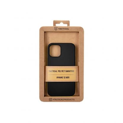 Tactical Velvet Smoothie Cover - силиконов калъф за iPhone 12 mini (черен) 2
