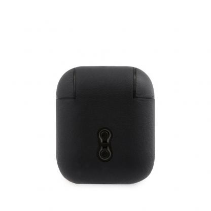 BMW Signature Leather Case - кожен кейс (естествена кожа) за Apple Airpods и Apple Airpods 2 (тъмносин) 2