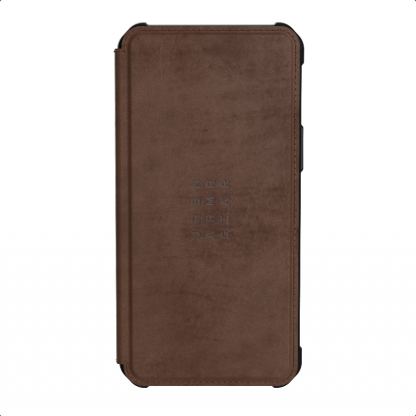 Urban Armor Gear Metropolis Supple Italian Leather (LTHR) - удароустойчив хибриден кейс тип портфейл за iPhone 12, iPhone 12 Pro (кафяв) 4