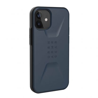 Urban Armor Gear Civilian - удароустойчив хибриден кейс за iPhone 12 mini (тъмносин) 2