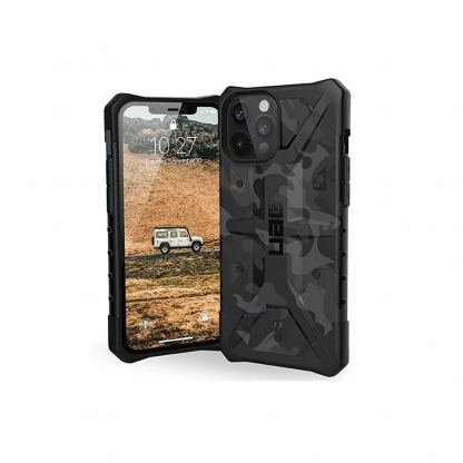 Urban Armor Gear Pathfinder SE Camo Case - удароустойчив хибриден кейс за iPhone 12 Pro Max (сив камуфлаж) 2