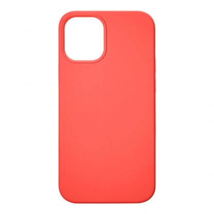 Tactical Velvet Smoothie Cover - силиконов калъф за iPhone 12, iPhone 12 Pro (светлочервен)