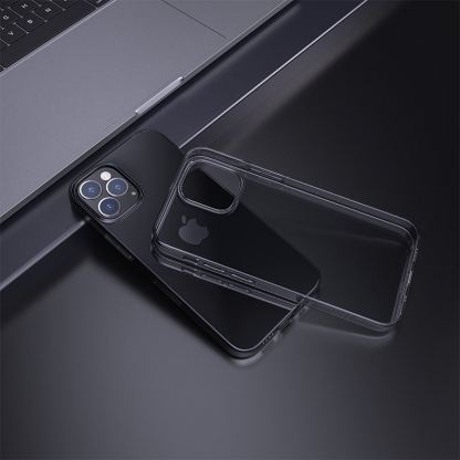 Hoco Light Series TPU Protective Case - силиконов (TPU) калъф за iPhone 12 Pro Max (черен)  2