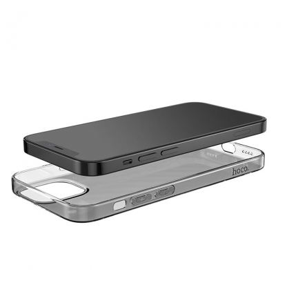 Hoco Light Series TPU Protective Case - силиконов (TPU) калъф за iPhone 12 Pro Max (черен)  4