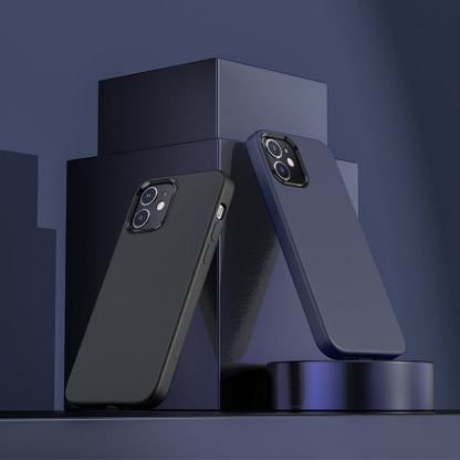Hoco Pure Series Silicone Protective Case - силиконов (TPU) калъф за iPhone 12 mini (черен)  3