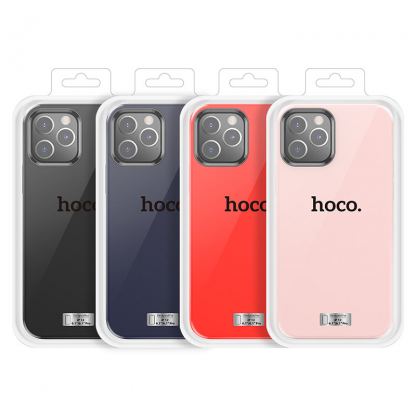Hoco Pure Series Silicone Protective Case - силиконов (TPU) калъф за iPhone 12, iPhone 12 Pro (розов)  4