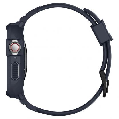 Spigen Rugged Armor Case Pro - удароустойчив TPU кейс за Apple Watch 44mm (тъмносив) 2