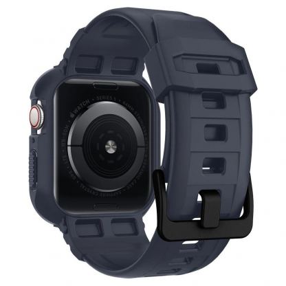 Spigen Rugged Armor Case Pro - удароустойчив TPU кейс за Apple Watch 44mm (тъмносив) 3