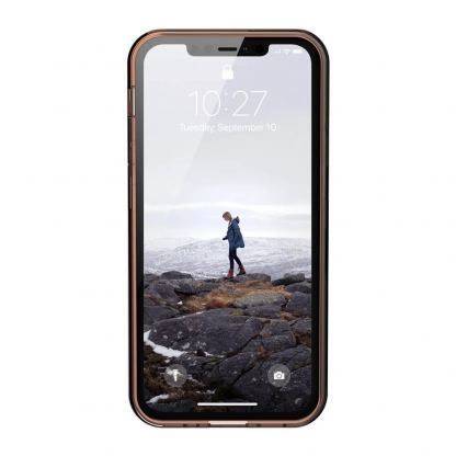 Urban Armor Gear Lucent Case - удароустойчив силиконов калъф за iPhone 12 mini (оранжев) 4