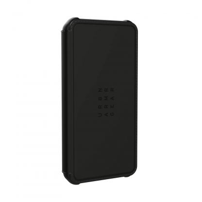 Urban Armor Gear Metropolis Satin Touch Armor Case - удароустойчив хибриден кейс, тип портфейл за iPhone 12, iPhone 12 Pro (черен) 4