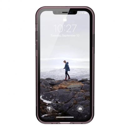 Urban Armor Gear Lucent Case - удароустойчив силиконов калъф за iPhone 12, iPhone 12 Pro (розов-прозрачен) 4