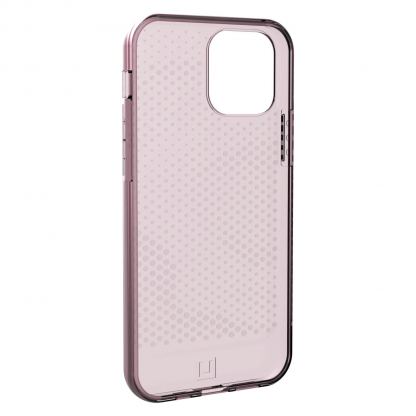 Urban Armor Gear Lucent Case - удароустойчив силиконов калъф за iPhone 12, iPhone 12 Pro (розов-прозрачен) 5