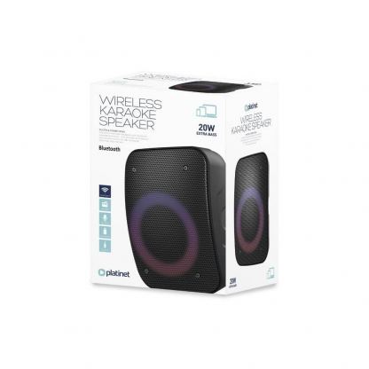 Platinet Speaker PMG255 20W BT 5.0 - безжичен блутут спийкър с FM радио, AUX вход и USB порт (черен) 2