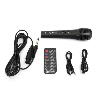 Platinet Speaker PMG240 20W BT5.0 - безжичен блутут спийкър с микрофон, FM радио, AUX вход и USB порт (черен) 4